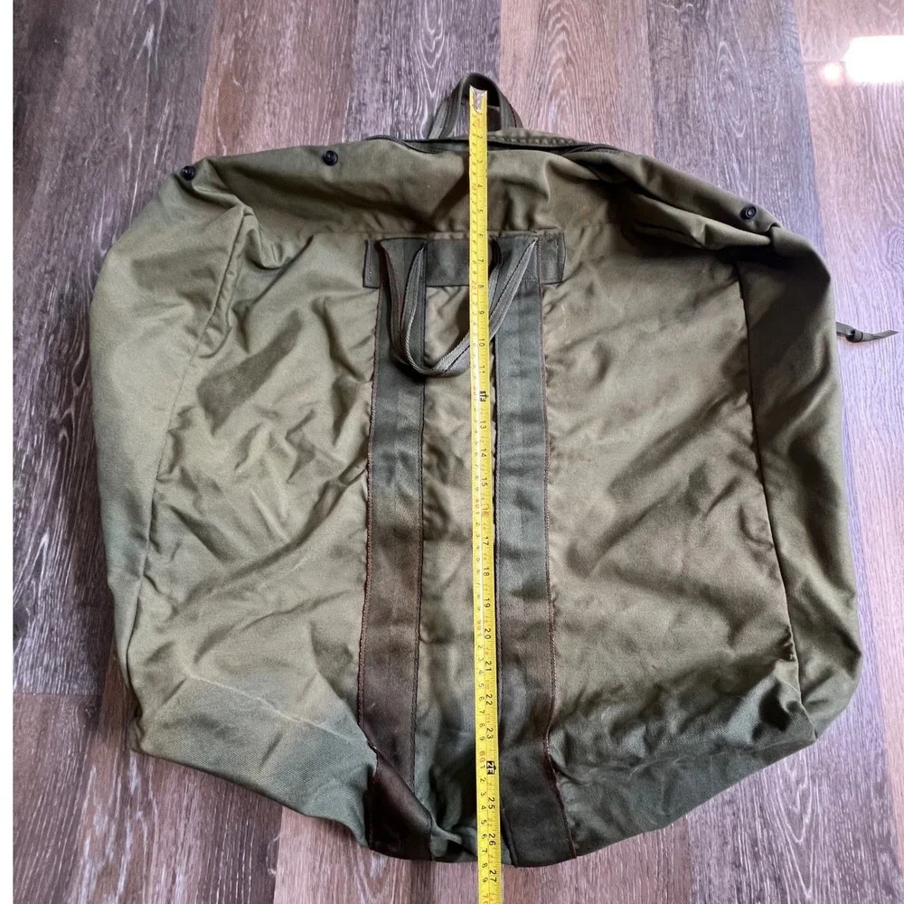 Military Flyer's Kit Bag Unisex Large Olive Drab Nylon Canvas Aviator Duffel